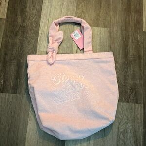 Stoney Clover Lane x Target pink terry cloth nwt bag